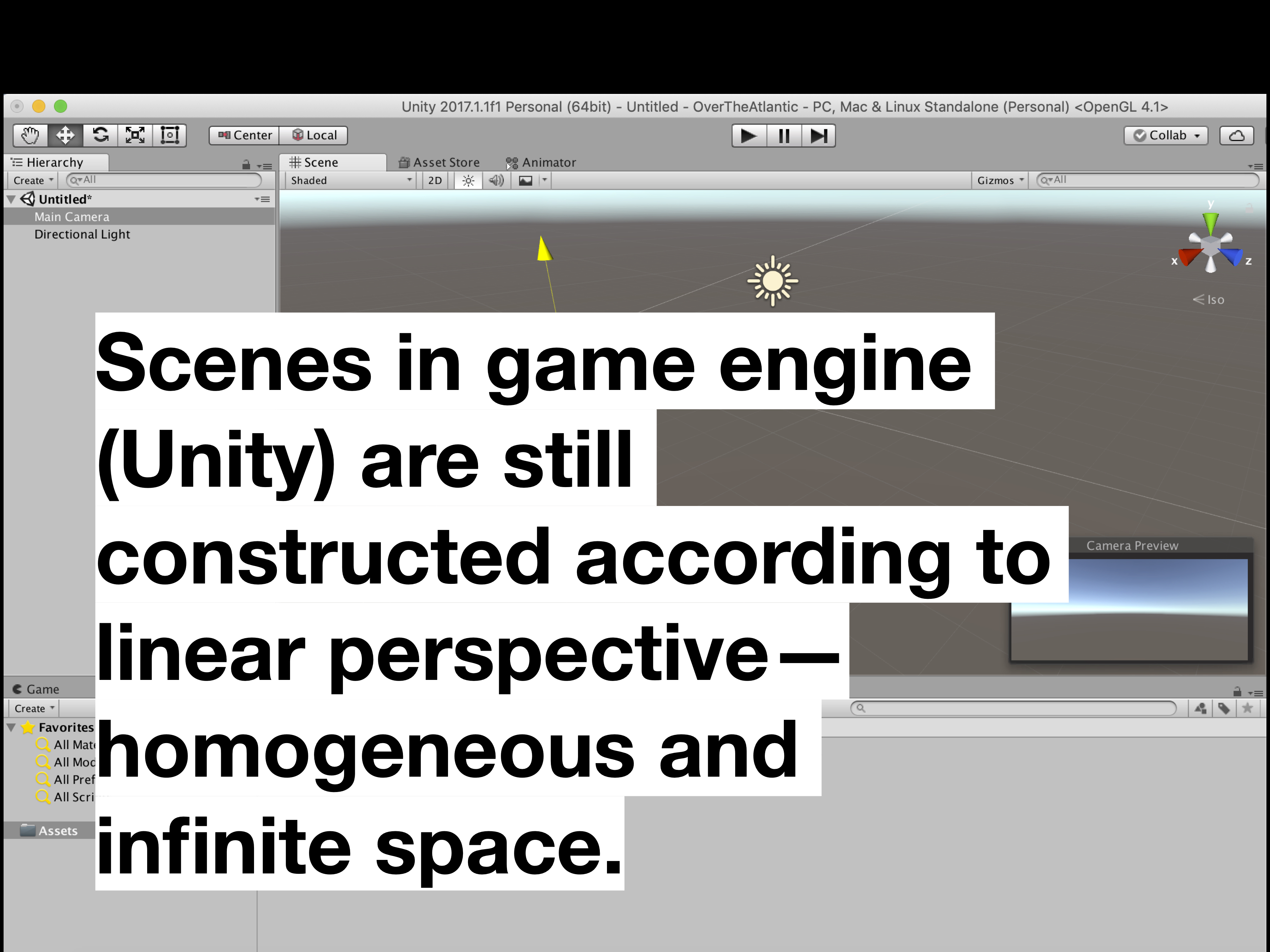 Unity screen linear